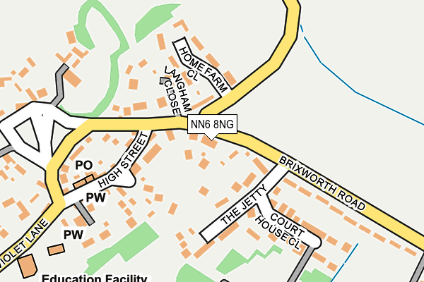 NN6 8NG map - OS OpenMap – Local (Ordnance Survey)