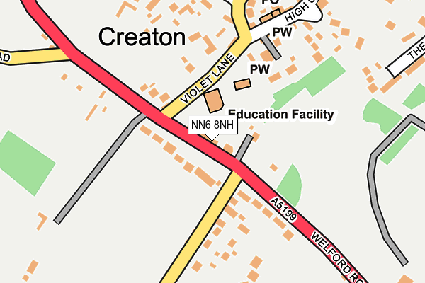Map of CREATON AND TEW LTD at local scale