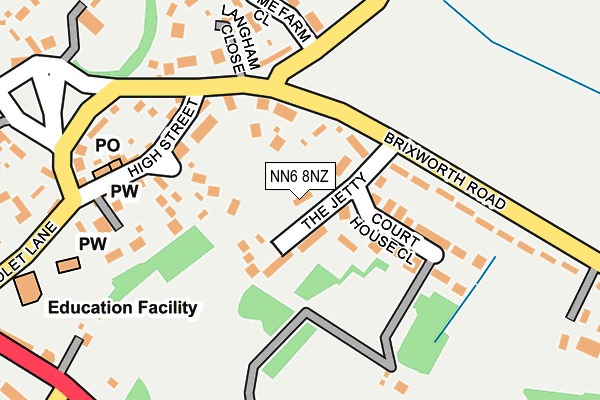 NN6 8NZ map - OS OpenMap – Local (Ordnance Survey)