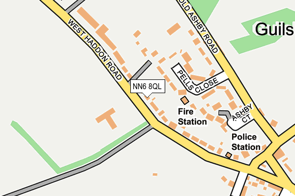 NN6 8QL map - OS OpenMap – Local (Ordnance Survey)