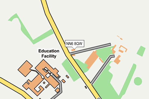 NN6 8QW map - OS OpenMap – Local (Ordnance Survey)