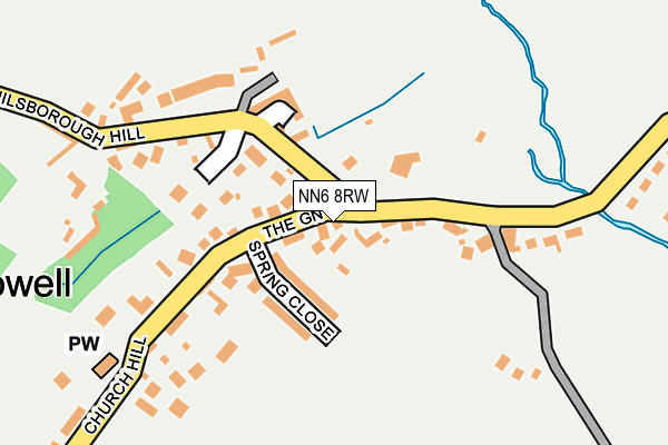 NN6 8RW map - OS OpenMap – Local (Ordnance Survey)