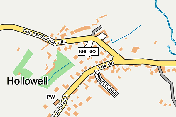 NN6 8RX map - OS OpenMap – Local (Ordnance Survey)