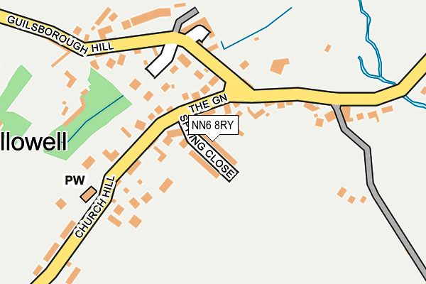 NN6 8RY map - OS OpenMap – Local (Ordnance Survey)