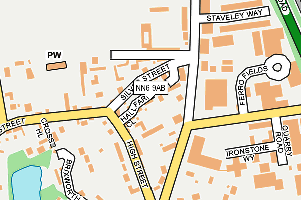 NN6 9AB map - OS OpenMap – Local (Ordnance Survey)