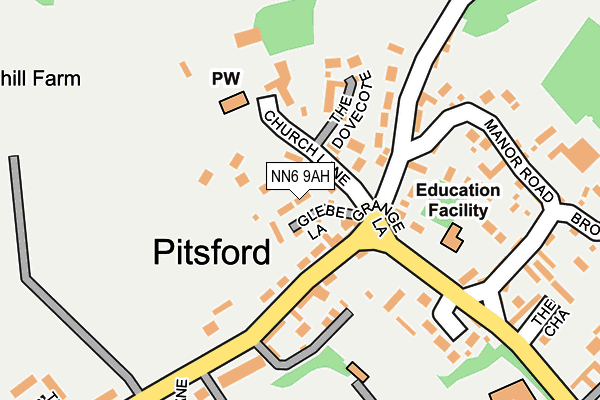 NN6 9AH map - OS OpenMap – Local (Ordnance Survey)