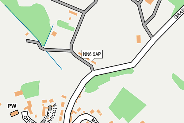 NN6 9AP map - OS OpenMap – Local (Ordnance Survey)