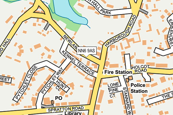 NN6 9AS map - OS OpenMap – Local (Ordnance Survey)