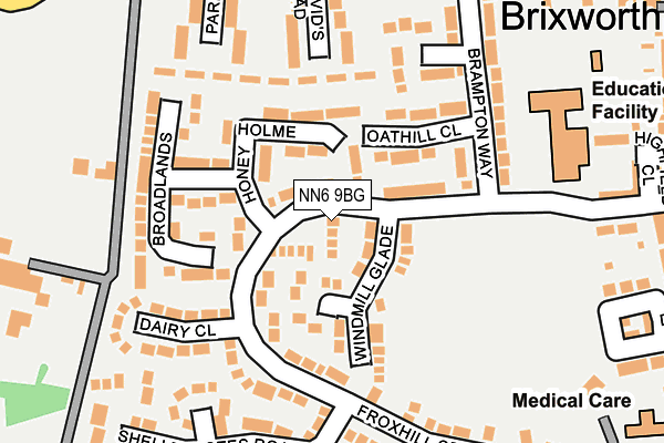 NN6 9BG map - OS OpenMap – Local (Ordnance Survey)