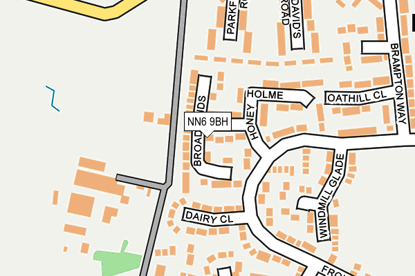 NN6 9BH map - OS OpenMap – Local (Ordnance Survey)