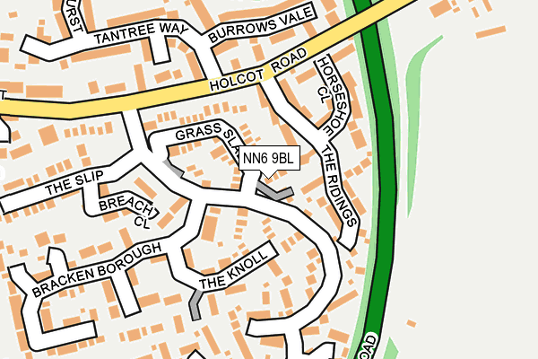 NN6 9BL map - OS OpenMap – Local (Ordnance Survey)