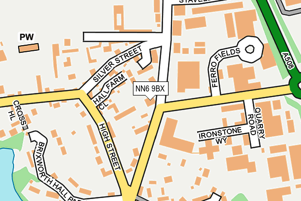 NN6 9BX map - OS OpenMap – Local (Ordnance Survey)