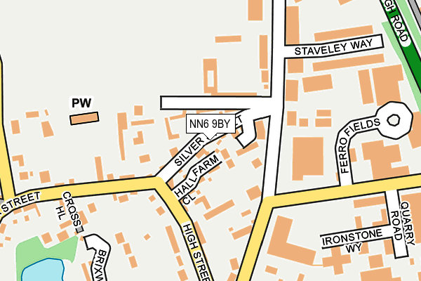 NN6 9BY map - OS OpenMap – Local (Ordnance Survey)