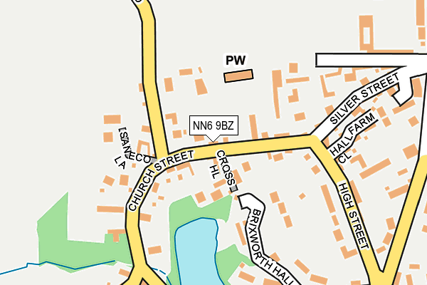 NN6 9BZ map - OS OpenMap – Local (Ordnance Survey)