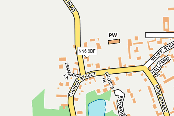NN6 9DF map - OS OpenMap – Local (Ordnance Survey)