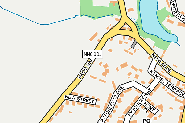 NN6 9DJ map - OS OpenMap – Local (Ordnance Survey)