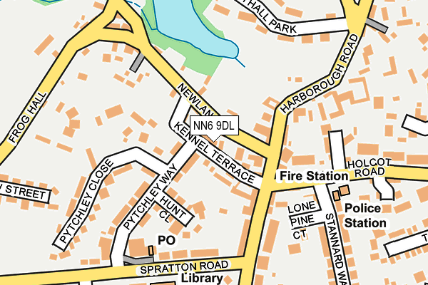 NN6 9DL map - OS OpenMap – Local (Ordnance Survey)