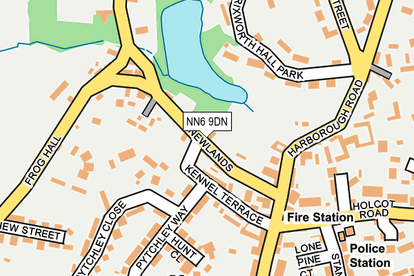 NN6 9DN map - OS OpenMap – Local (Ordnance Survey)