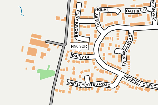 NN6 9DR map - OS OpenMap – Local (Ordnance Survey)