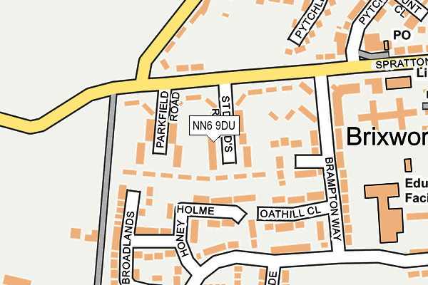 NN6 9DU map - OS OpenMap – Local (Ordnance Survey)