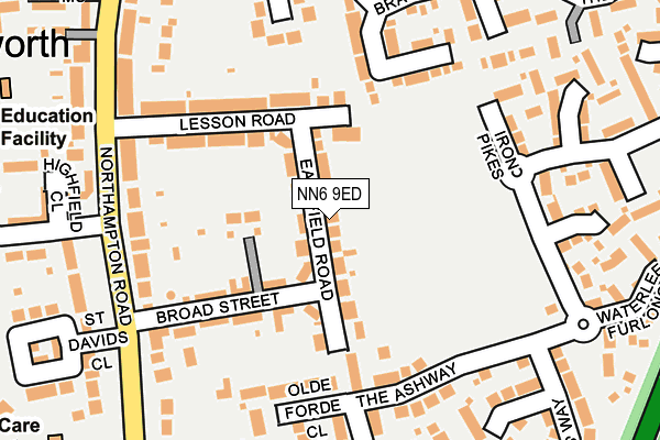 NN6 9ED map - OS OpenMap – Local (Ordnance Survey)