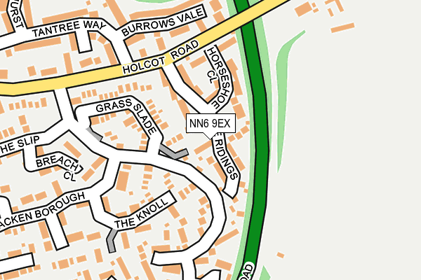 NN6 9EX map - OS OpenMap – Local (Ordnance Survey)