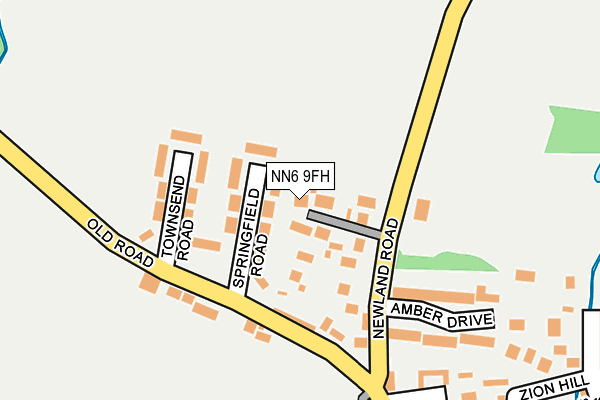 NN6 9FH map - OS OpenMap – Local (Ordnance Survey)