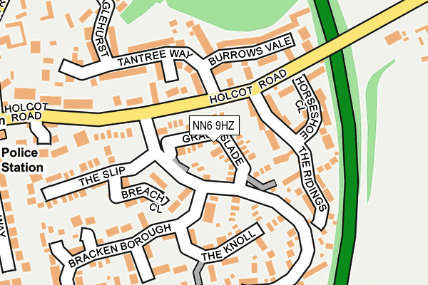 NN6 9HZ map - OS OpenMap – Local (Ordnance Survey)