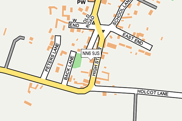 NN6 9JS map - OS OpenMap – Local (Ordnance Survey)
