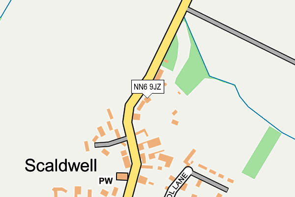 NN6 9JZ map - OS OpenMap – Local (Ordnance Survey)