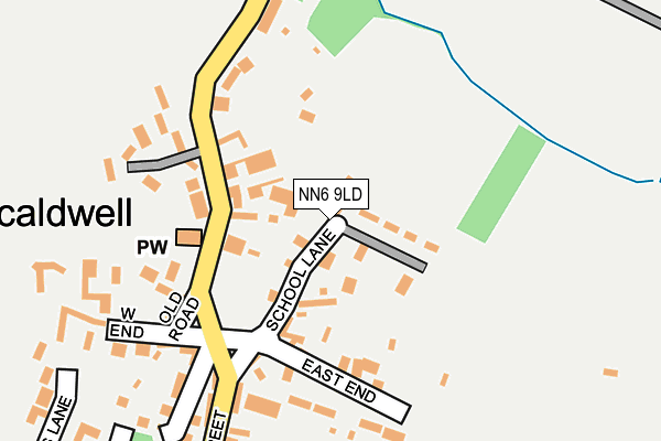NN6 9LD map - OS OpenMap – Local (Ordnance Survey)