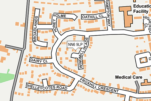 NN6 9LP map - OS OpenMap – Local (Ordnance Survey)