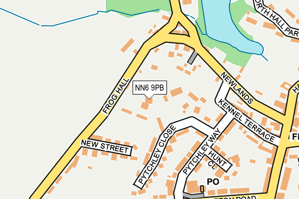 NN6 9PB map - OS OpenMap – Local (Ordnance Survey)