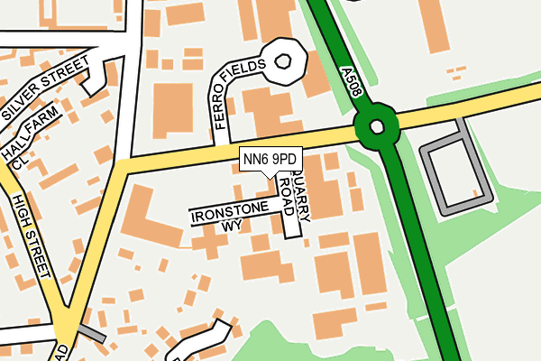 NN6 9PD map - OS OpenMap – Local (Ordnance Survey)