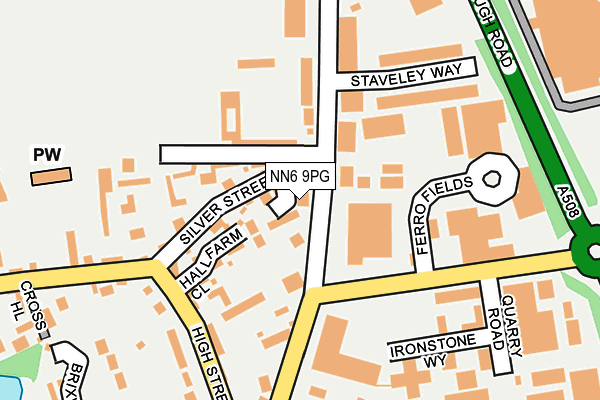 NN6 9PG map - OS OpenMap – Local (Ordnance Survey)