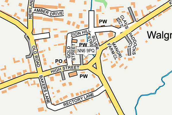 NN6 9PQ map - OS OpenMap – Local (Ordnance Survey)