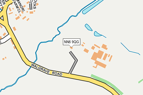 NN6 9QG map - OS OpenMap – Local (Ordnance Survey)