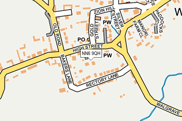 NN6 9QH map - OS OpenMap – Local (Ordnance Survey)