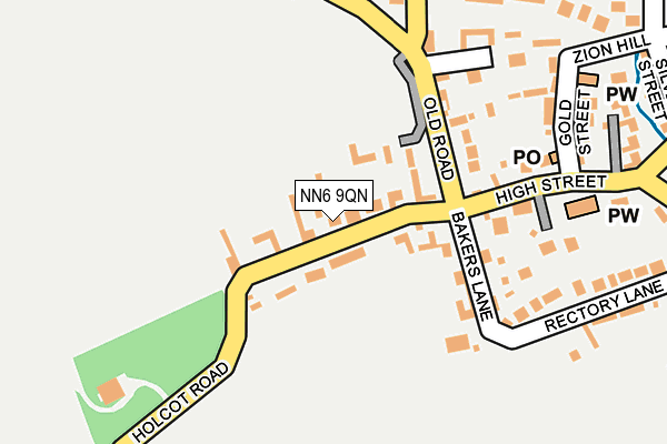 NN6 9QN map - OS OpenMap – Local (Ordnance Survey)