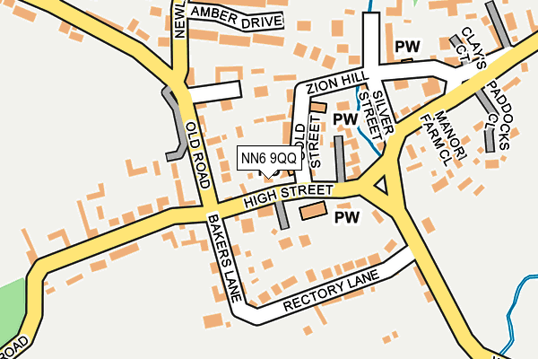 NN6 9QQ map - OS OpenMap – Local (Ordnance Survey)