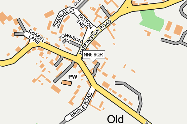 NN6 9QR map - OS OpenMap – Local (Ordnance Survey)