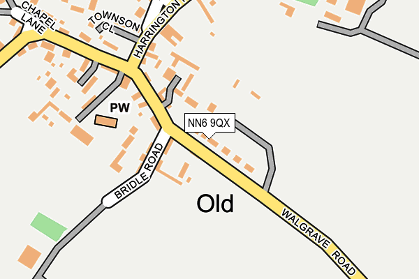 NN6 9QX map - OS OpenMap – Local (Ordnance Survey)