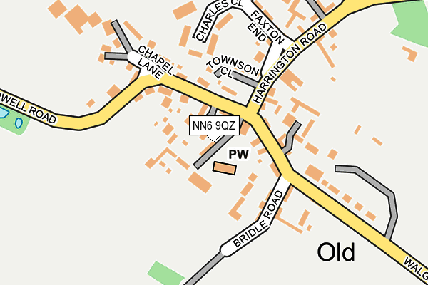 NN6 9QZ map - OS OpenMap – Local (Ordnance Survey)