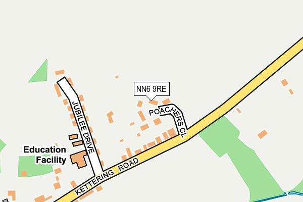 NN6 9RE map - OS OpenMap – Local (Ordnance Survey)