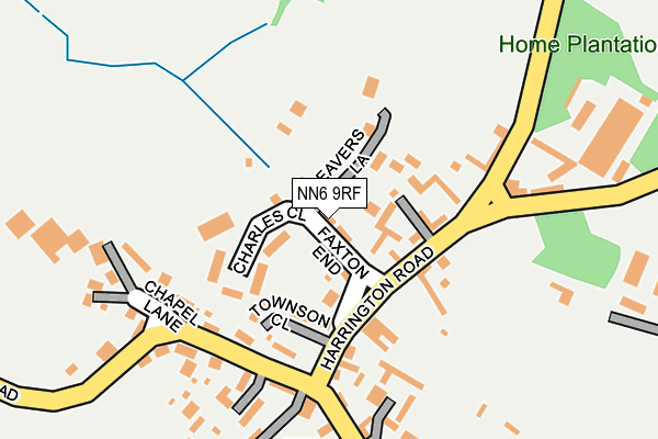 NN6 9RF map - OS OpenMap – Local (Ordnance Survey)