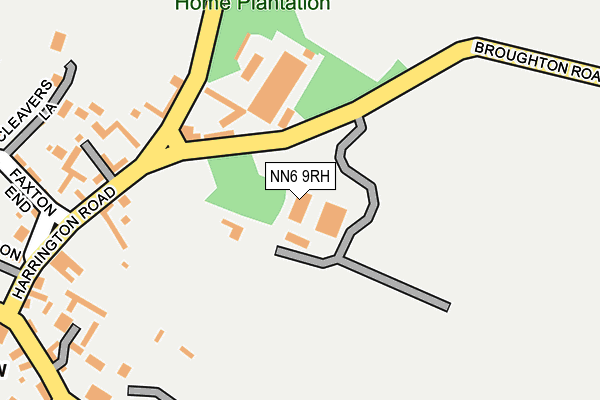 NN6 9RH map - OS OpenMap – Local (Ordnance Survey)