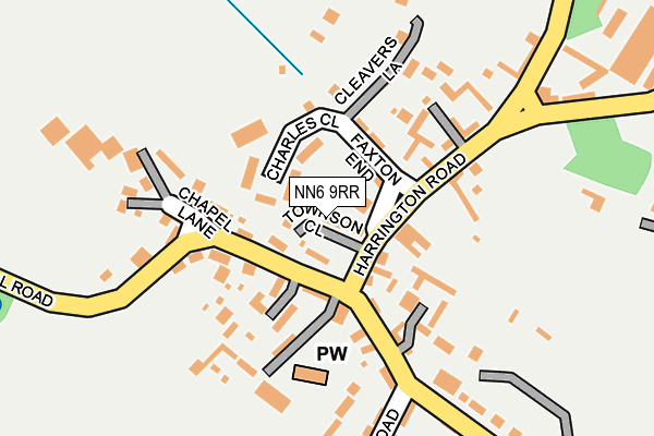 NN6 9RR map - OS OpenMap – Local (Ordnance Survey)