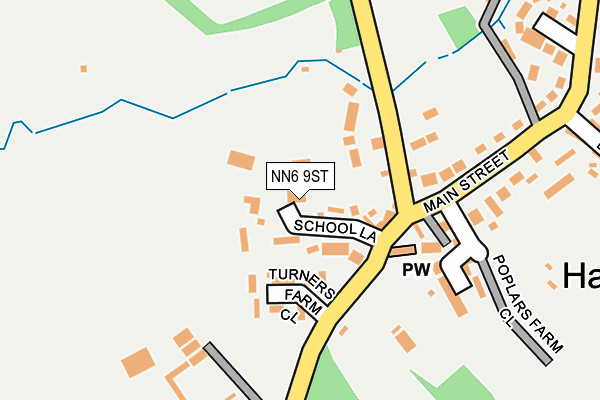 NN6 9ST map - OS OpenMap – Local (Ordnance Survey)