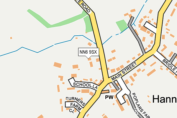 NN6 9SX map - OS OpenMap – Local (Ordnance Survey)