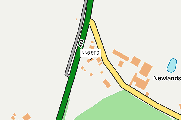 NN6 9TD map - OS OpenMap – Local (Ordnance Survey)